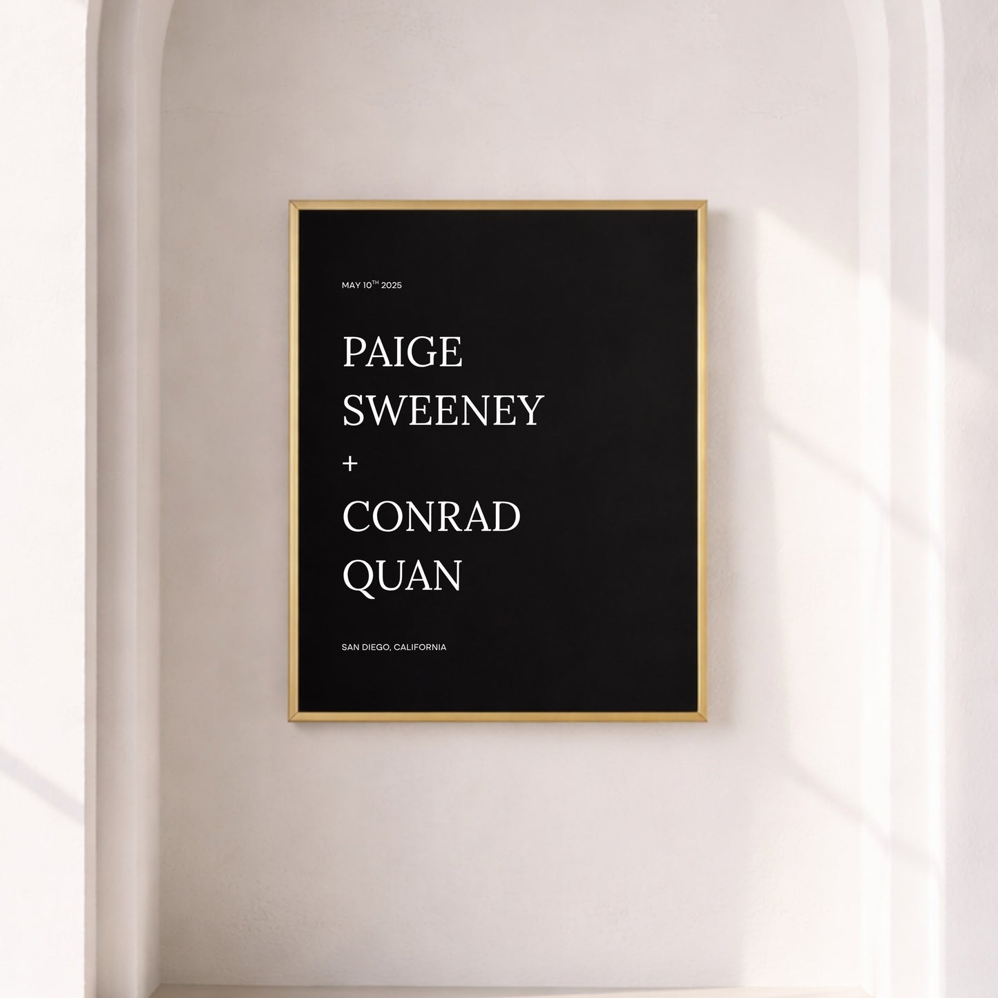 Moda Collection Poster Wedding Welcome Sign