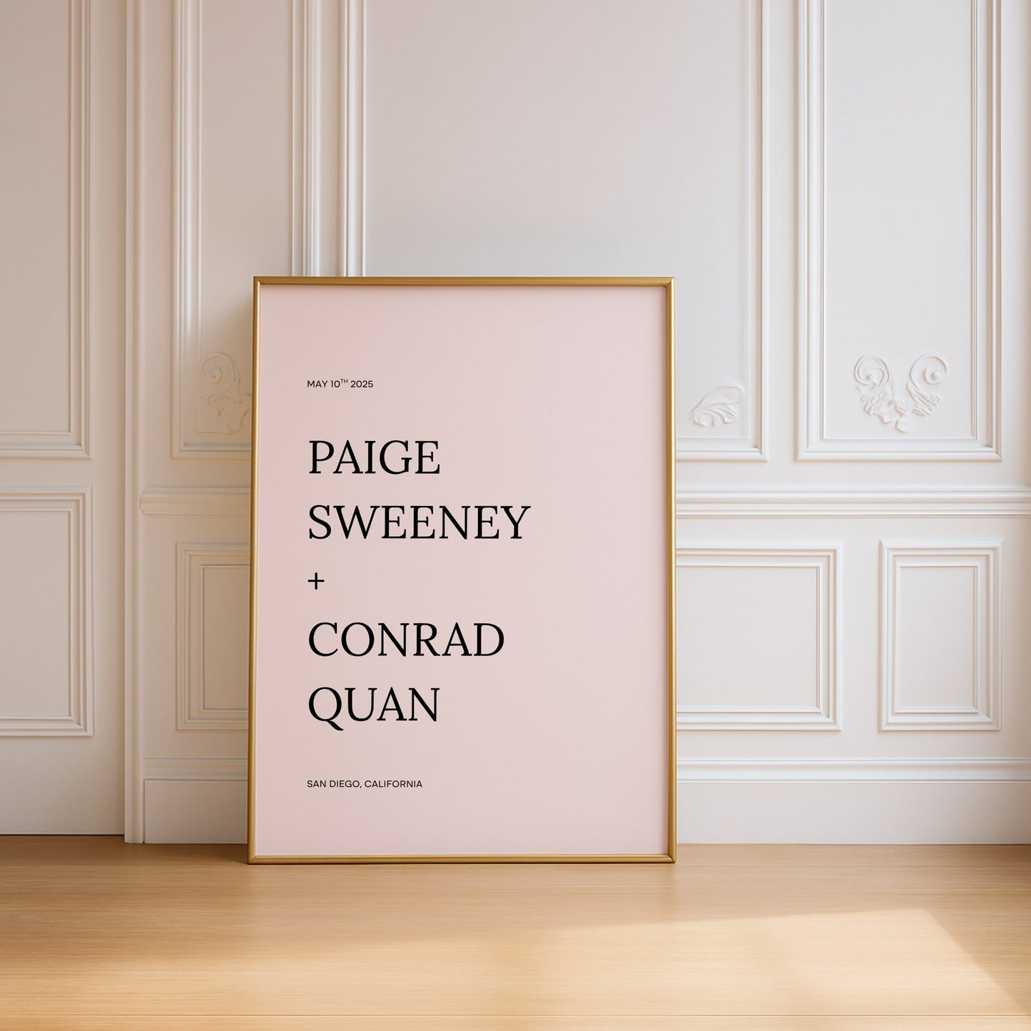 Moda Collection Poster Wedding Welcome Sign