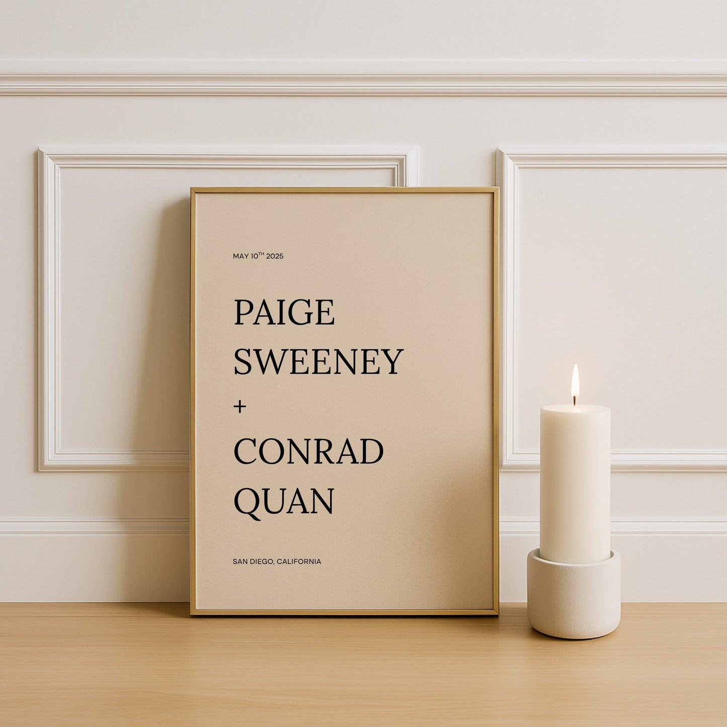 Moda Collection Poster Wedding Welcome Sign
