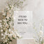 Moda Collection Acrylic Wedding Welcome Sign