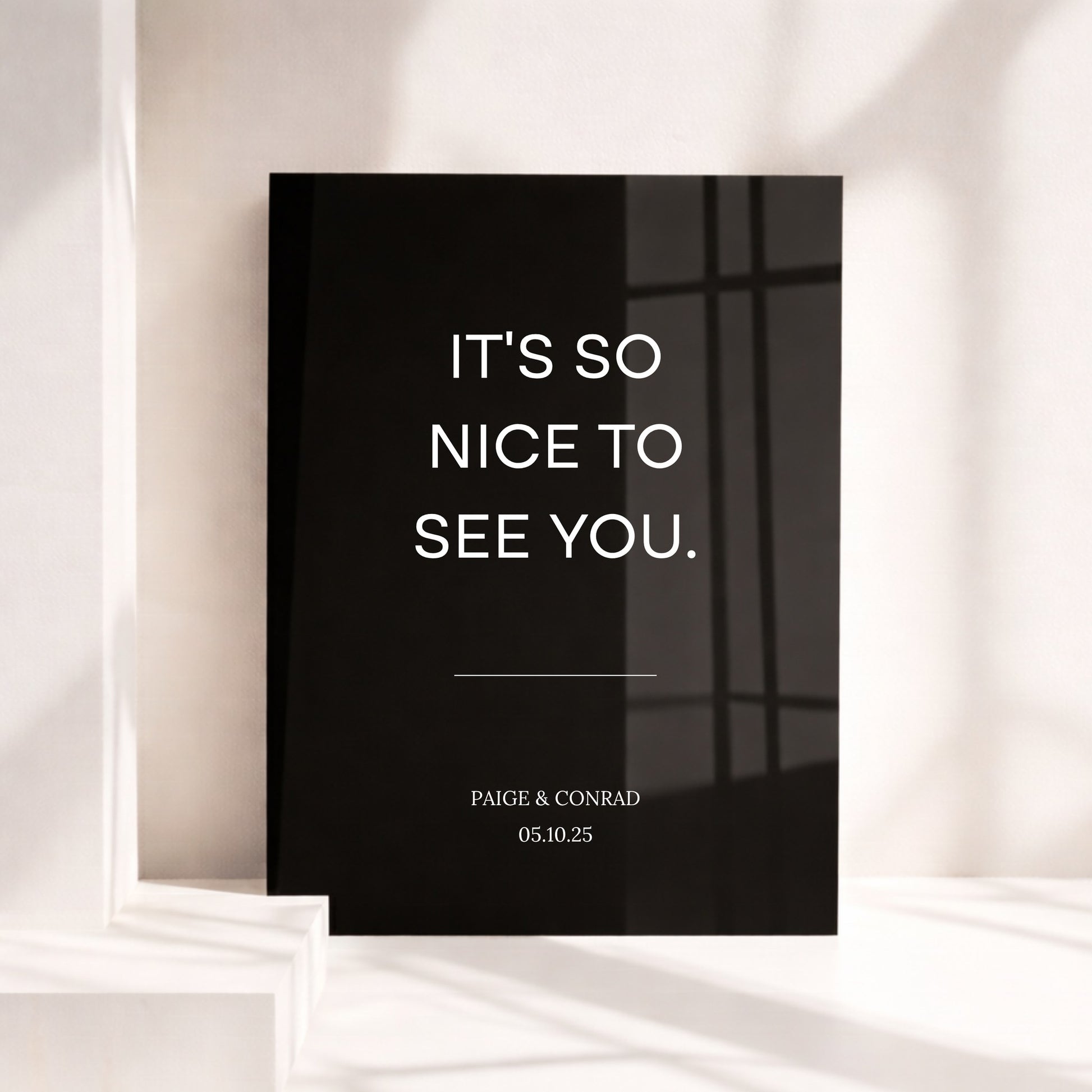 Moda Collection Acrylic Wedding Welcome Sign