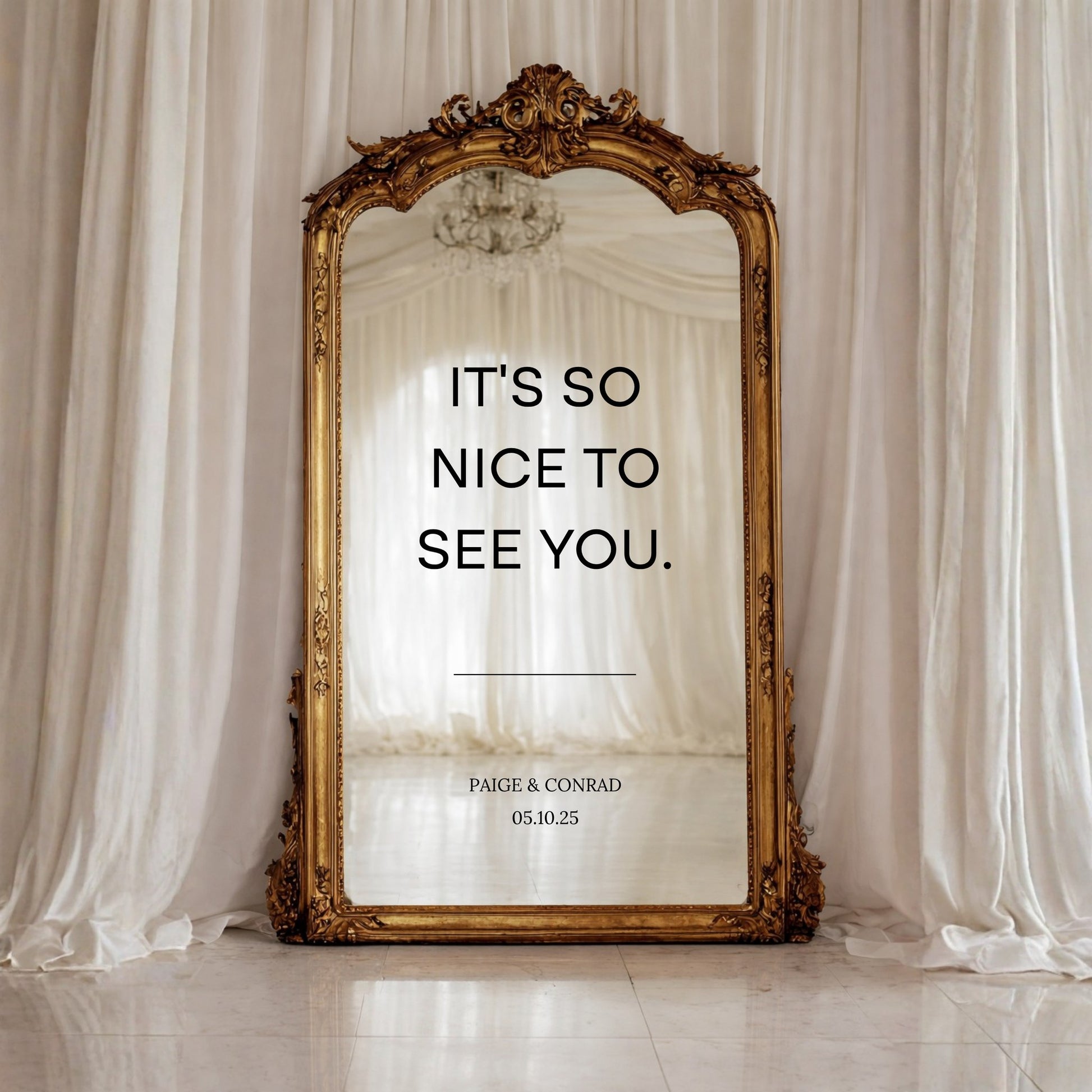 Moda Collection Decal Wedding Welcome Sign
