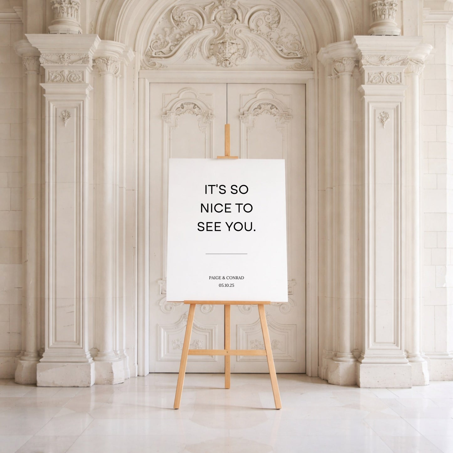 Moda Collection Gatorboard Wedding Welcome Sign