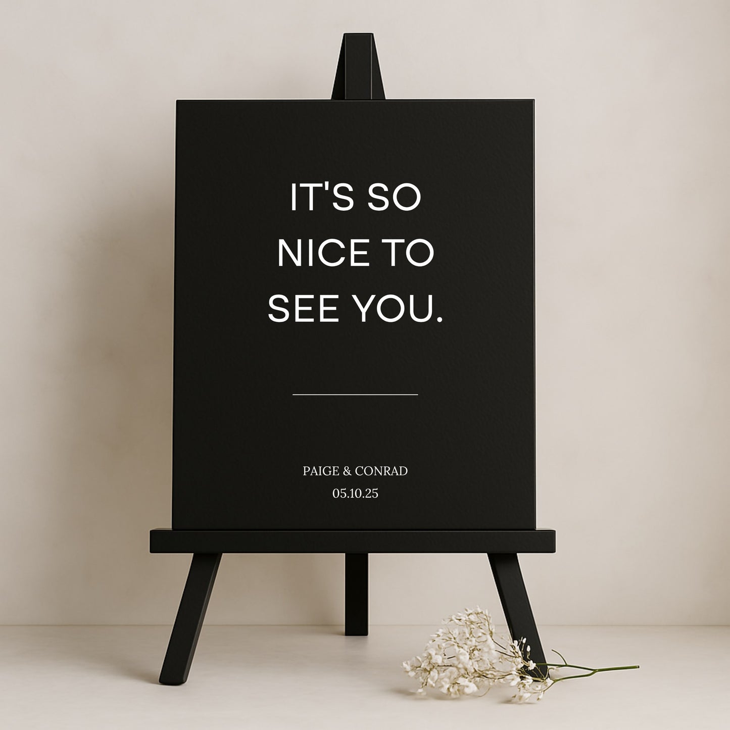 Moda Collection Gatorboard Wedding Welcome Sign