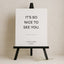 Moda Collection Gatorboard Wedding Welcome Sign