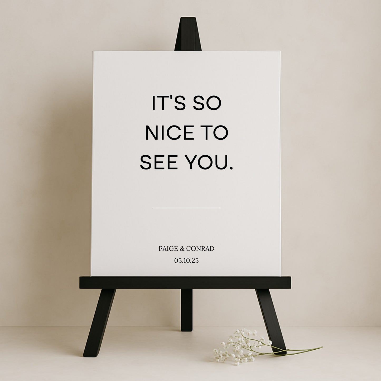 Moda Collection Gatorboard Wedding Welcome Sign