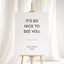Moda Collection Gatorboard Wedding Welcome Sign