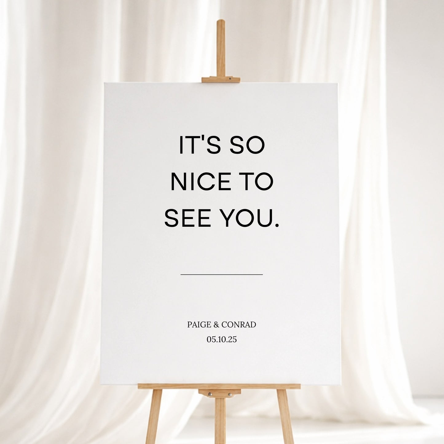 Moda Collection Gatorboard Wedding Welcome Sign
