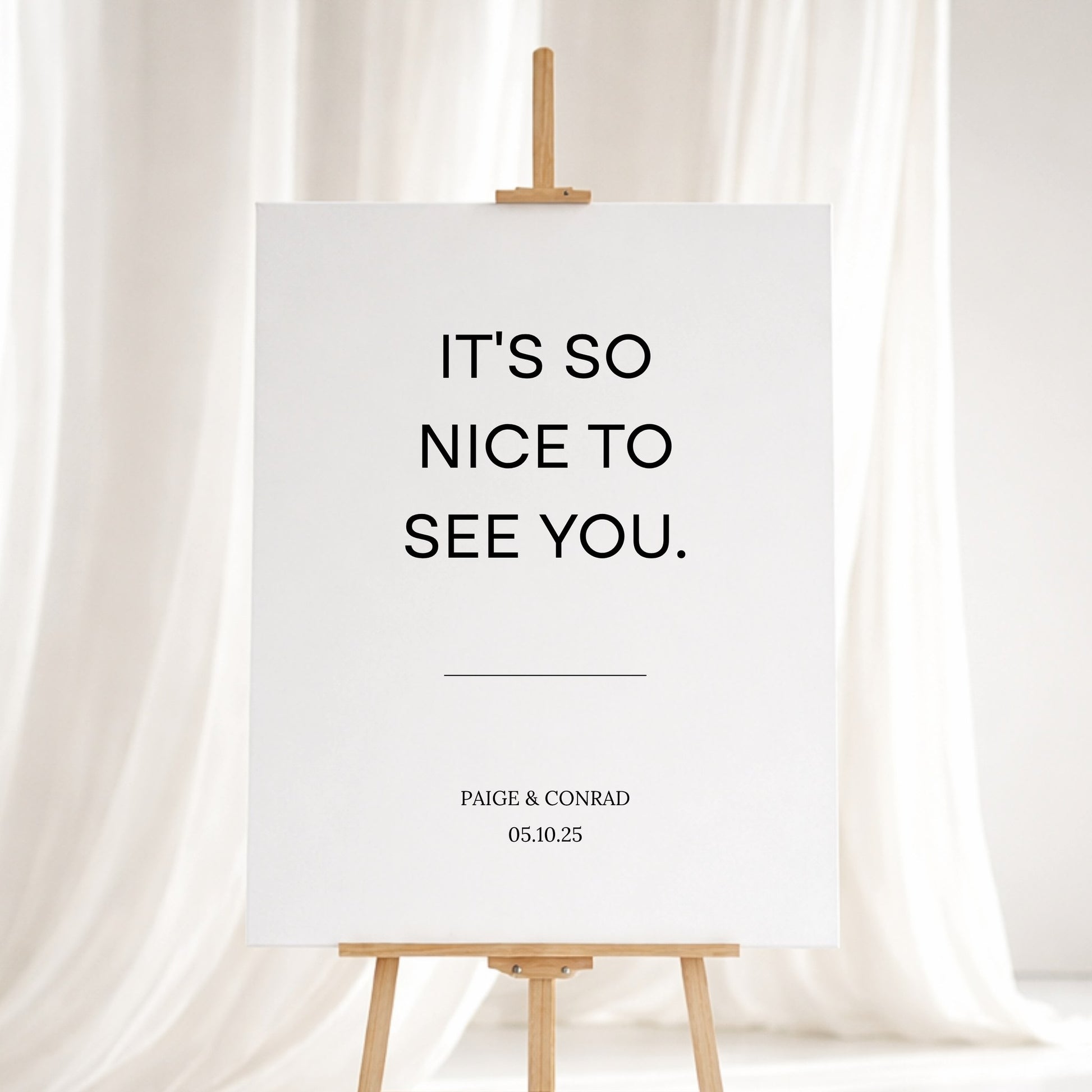 Moda Collection Gatorboard Wedding Welcome Sign