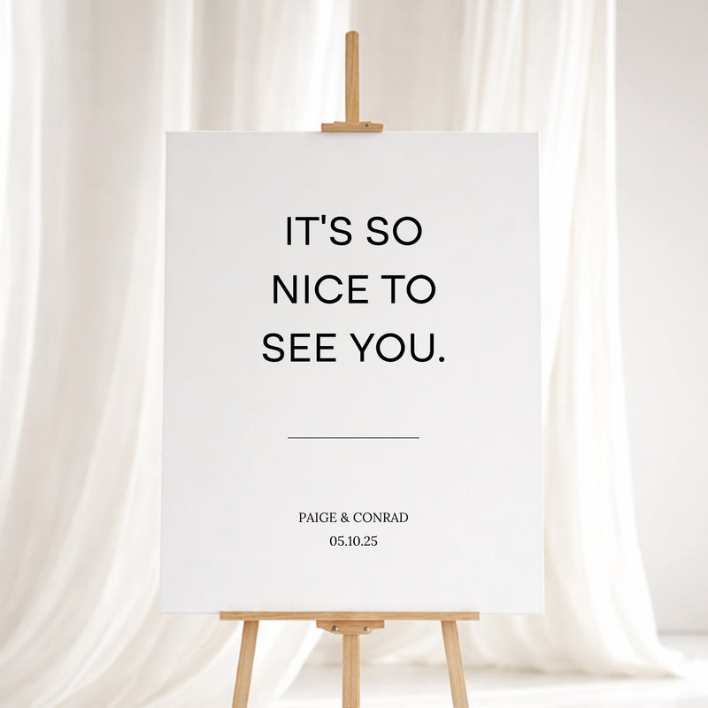 Moda Collection Gatorboard Wedding Welcome Sign