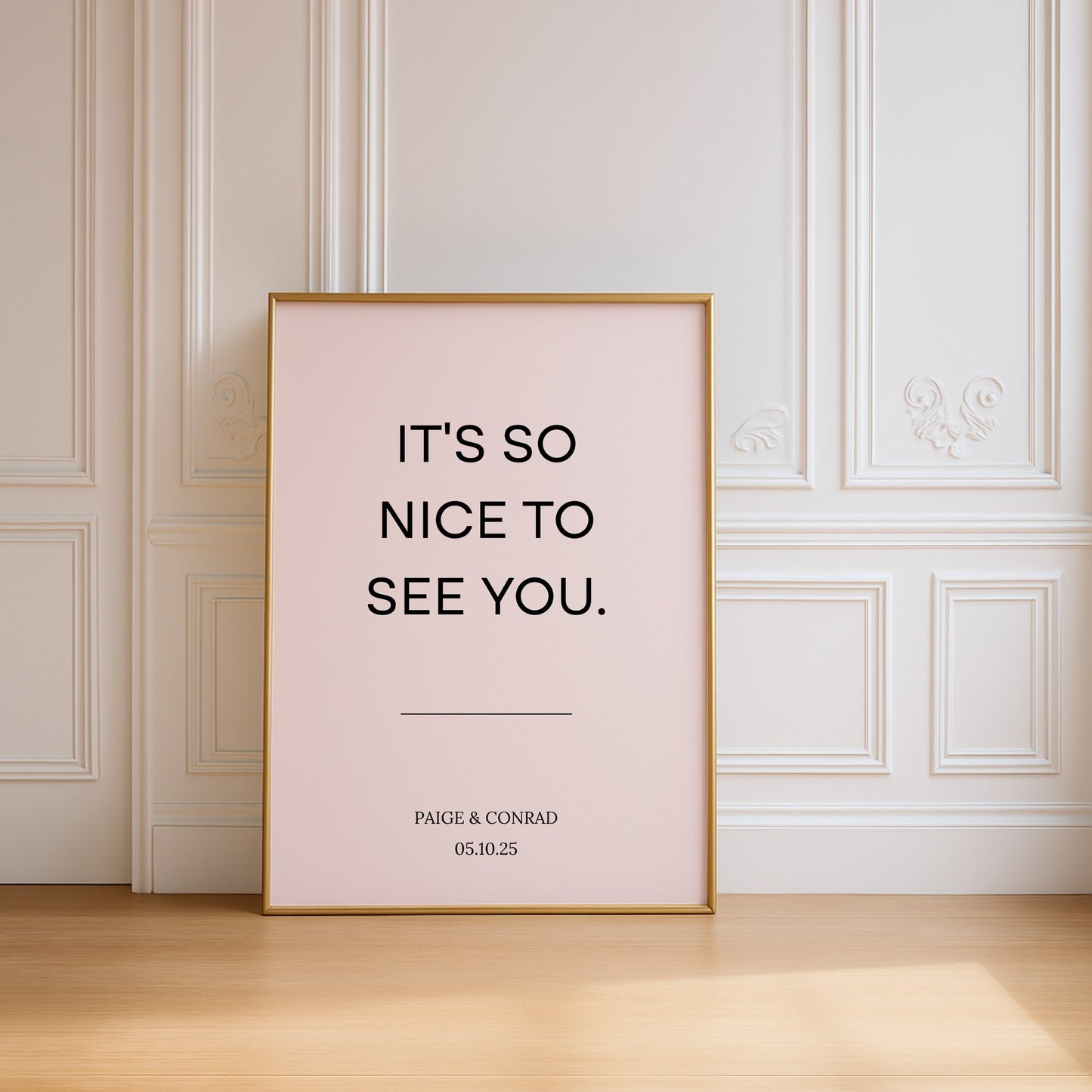 Moda Collection Poster Wedding Welcome Sign