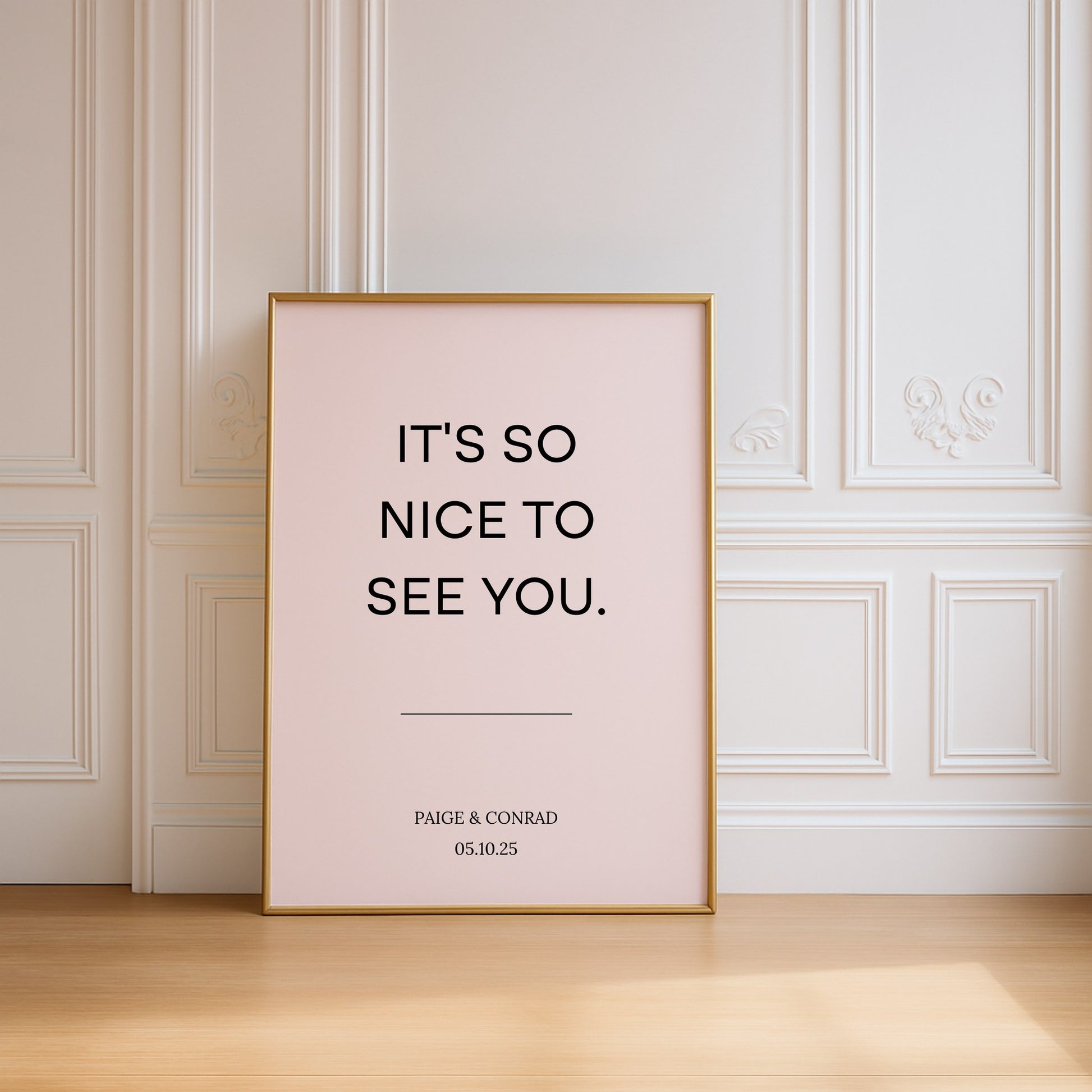 Moda Collection Poster Wedding Welcome Sign
