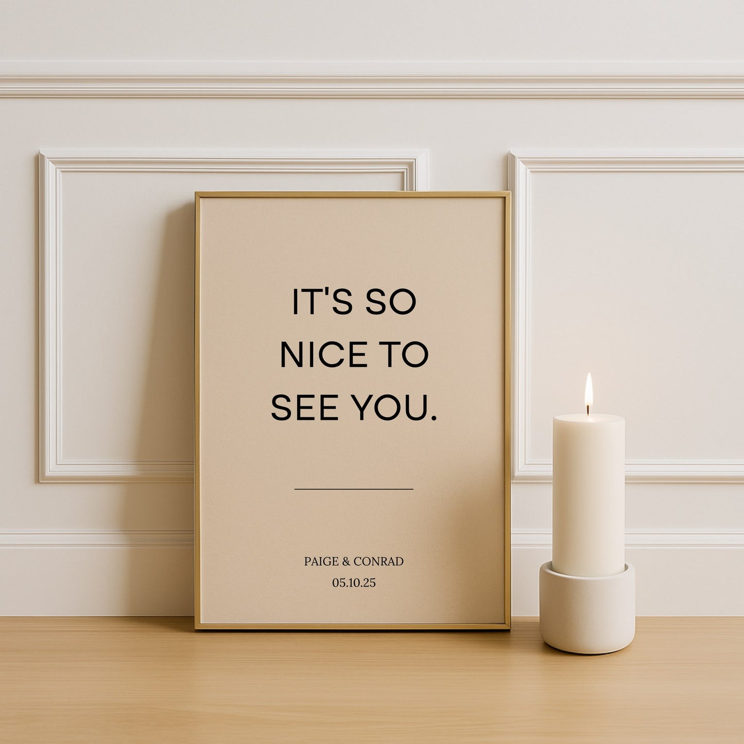 Moda Collection Poster Wedding Welcome Sign