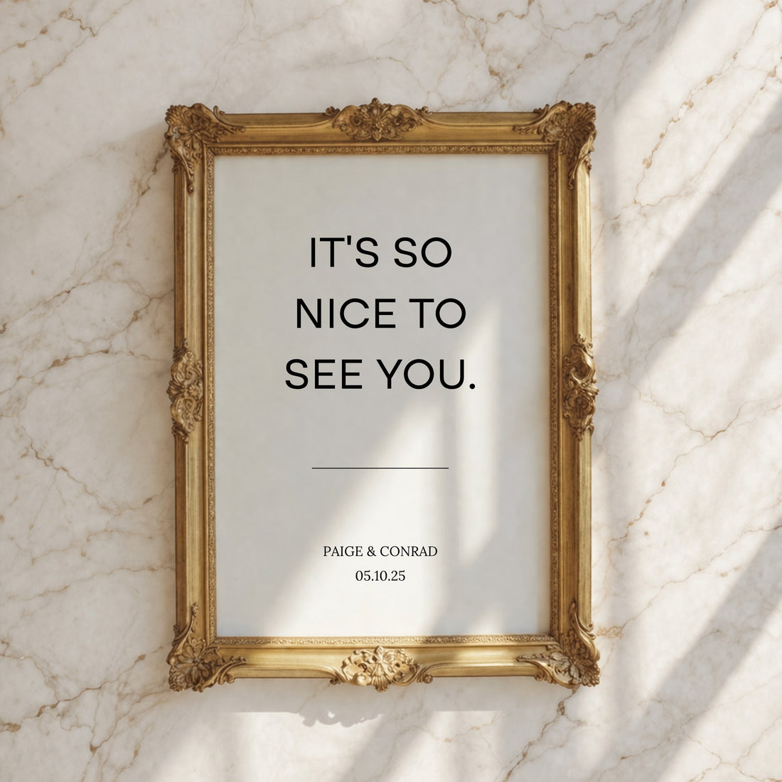 Moda Collection Poster Wedding Welcome Sign