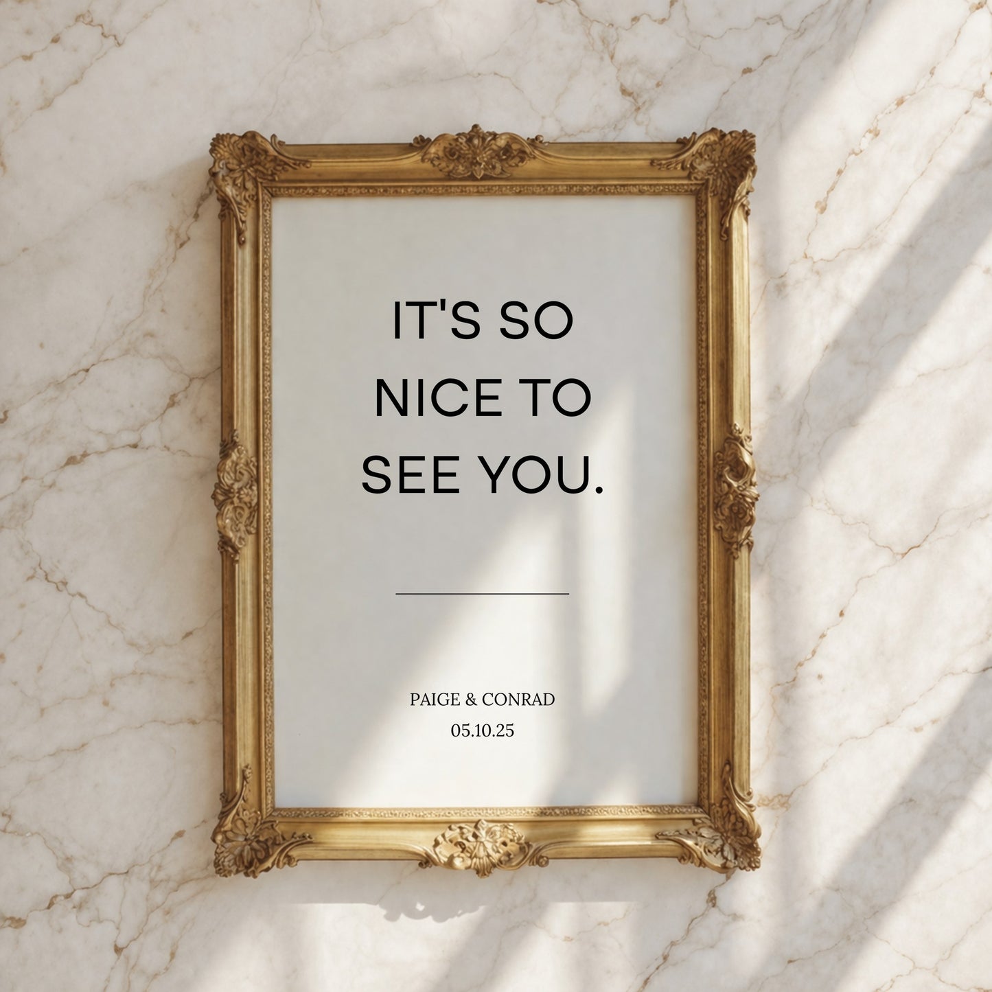 Moda Collection Poster Wedding Welcome Sign