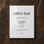 Moda Collection Acrylic Wedding Bar & Drinks Sign