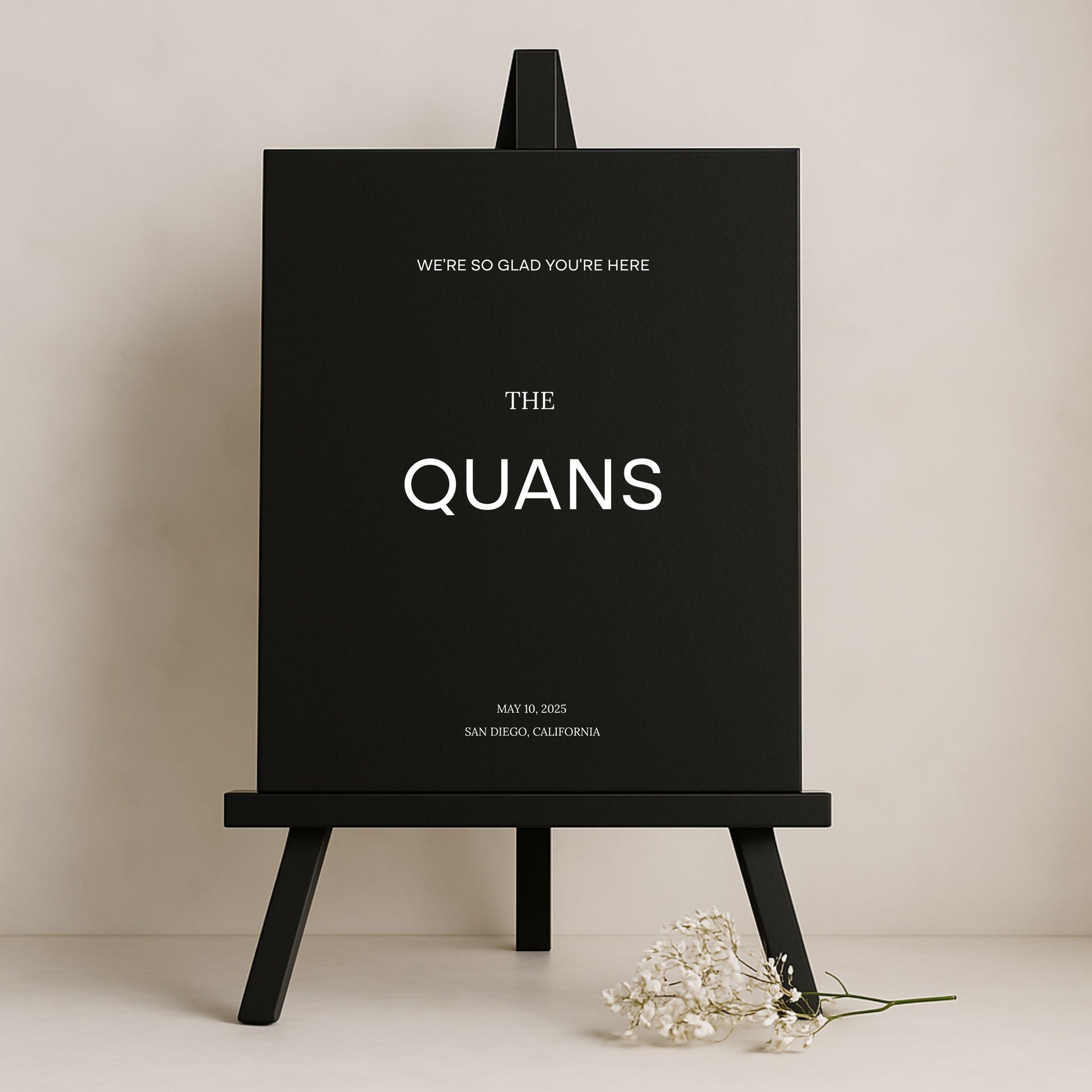 Moda Collection Gatorboard Wedding Welcome Sign