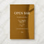 Moda Collection Gold Mirror Wedding Bar & Drinks Sign
