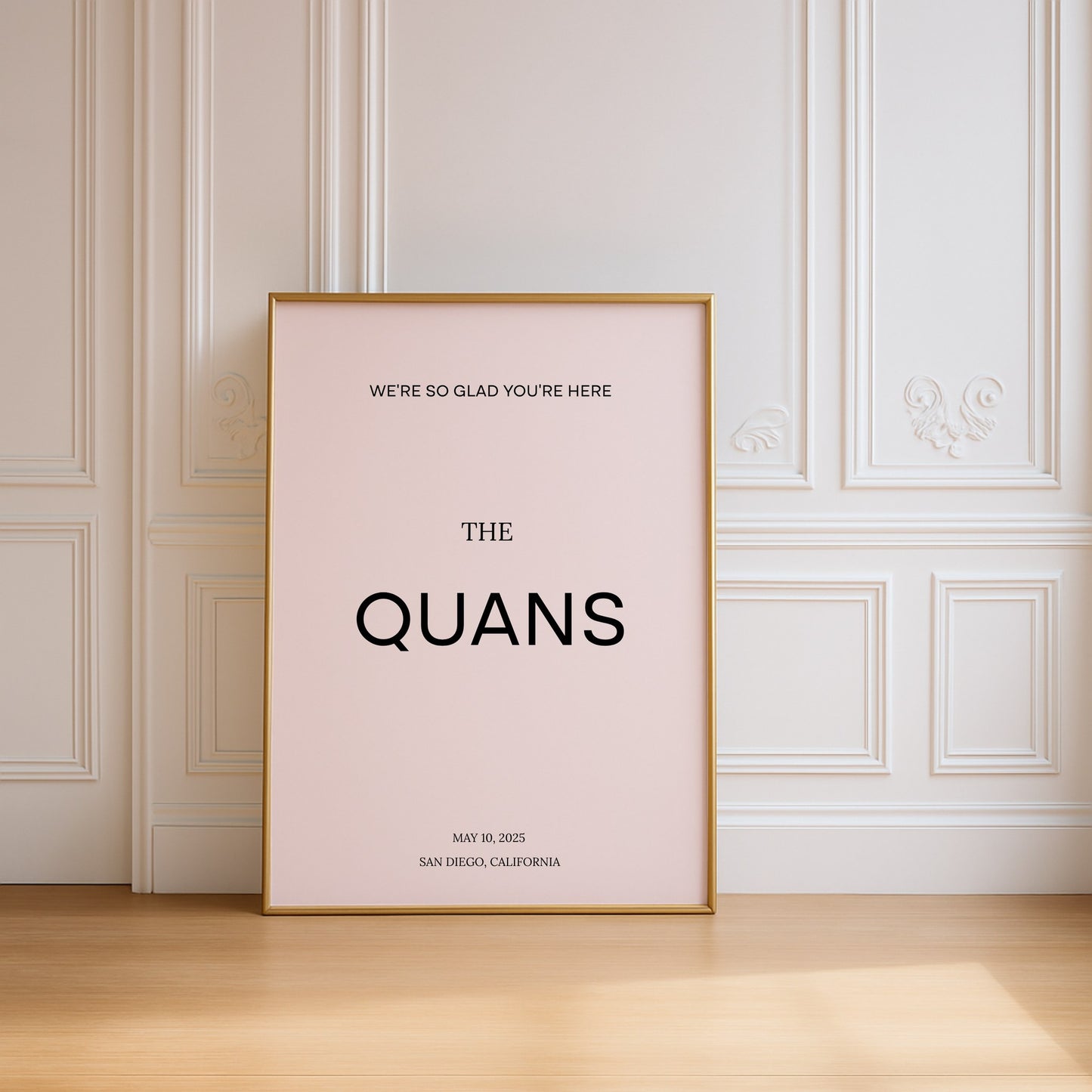 Moda Collection Poster Wedding Welcome Sign