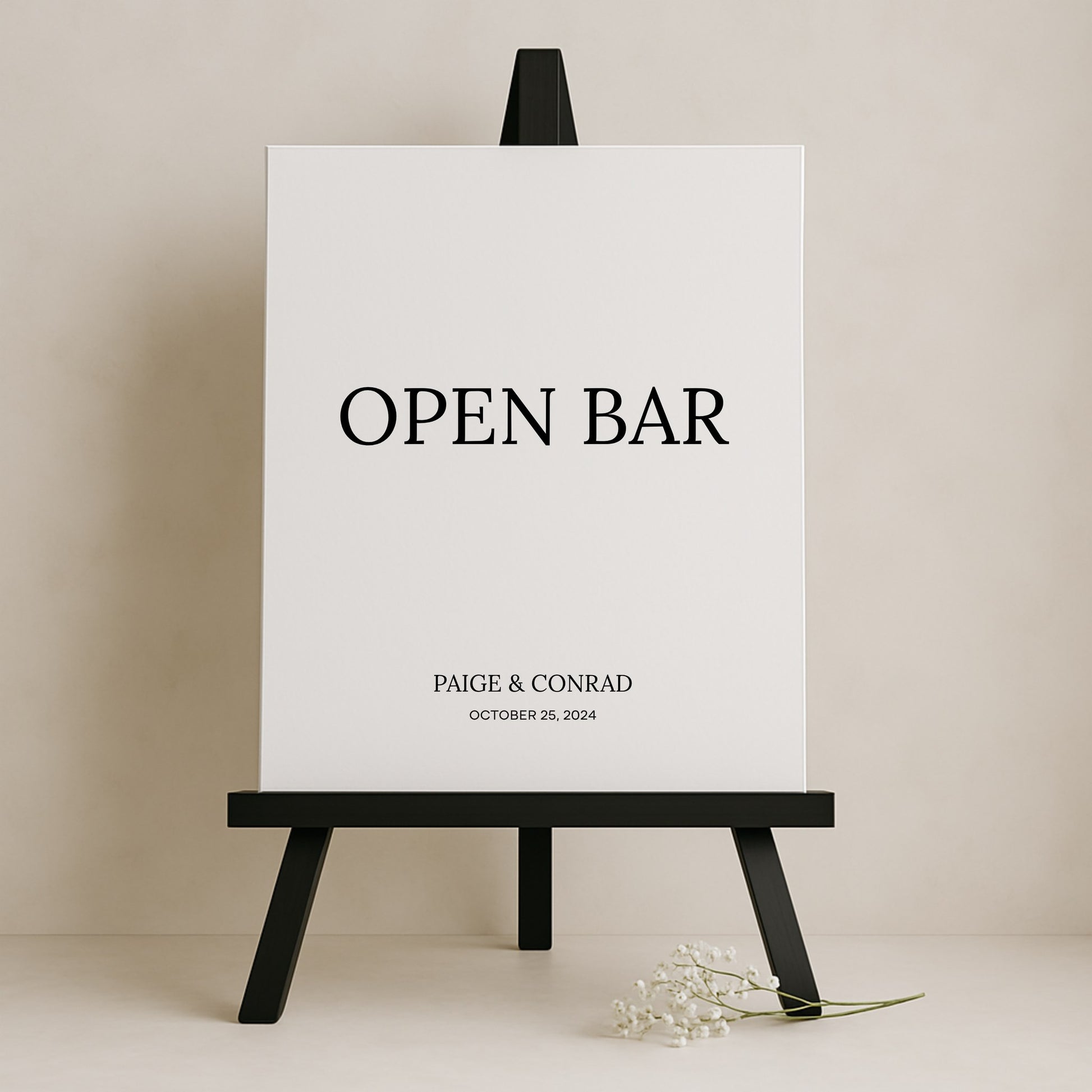 Moda Collection Gatorboard Wedding Bar & Drinks Sign