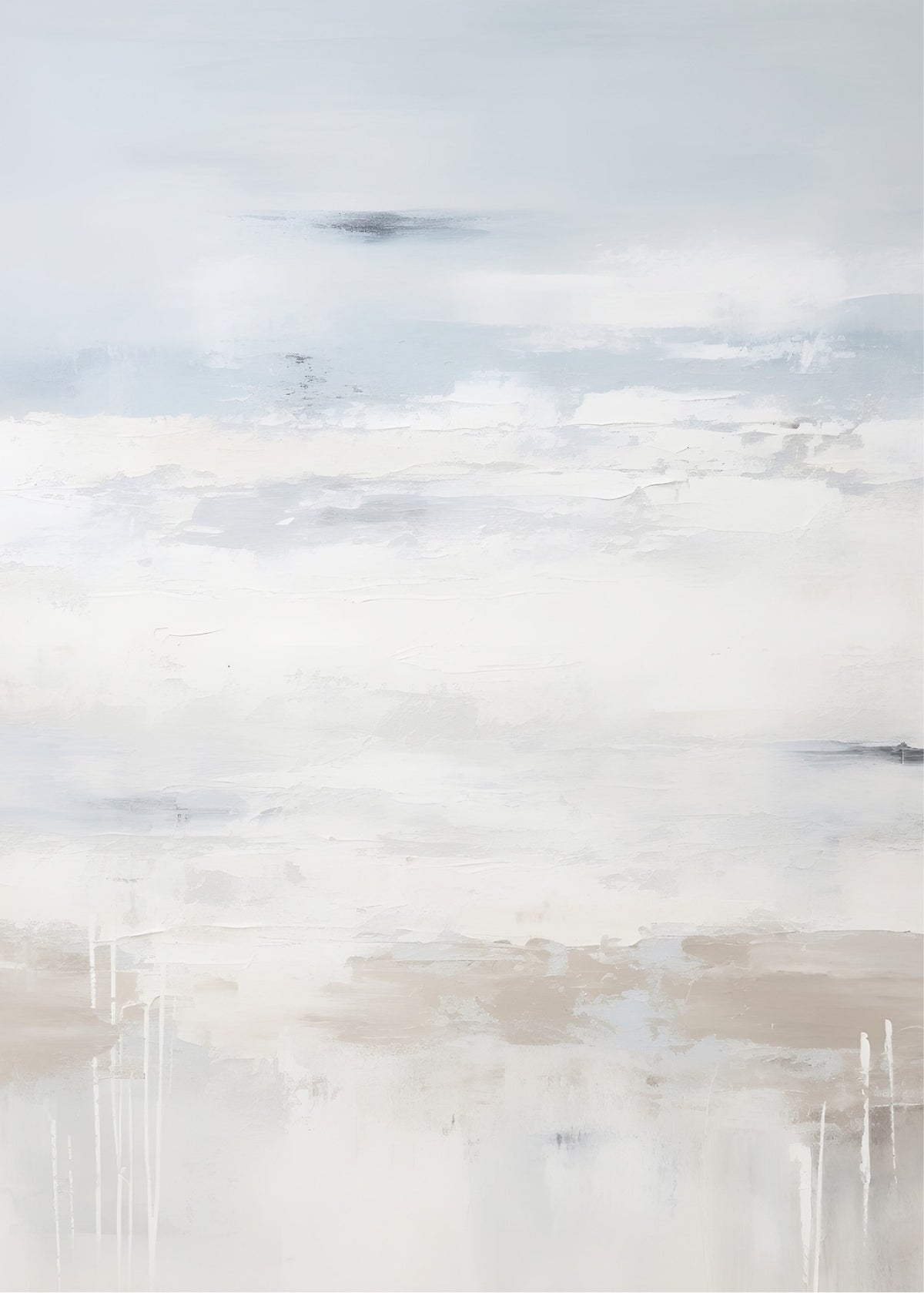 Pale Horizon Abstract, abstract wall art print