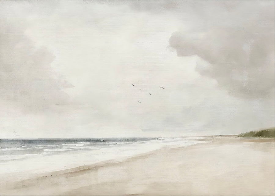 Quiet Shoreline, modern wall art print