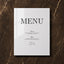 Reina Collection Acrylic Wedding Menu Sign