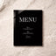 Reina Collection Acrylic Wedding Menu Sign