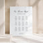 Reina Collection Acrylic Wedding Seating Chart Sign