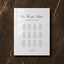 Reina Collection Acrylic Wedding Seating Chart Sign