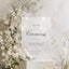 Reina Collection Acrylic Wedding Unplugged Ceremony Sign