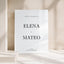 Reina Collection Acrylic Wedding Welcome Sign