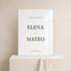 Reina Collection Acrylic Wedding Welcome Sign