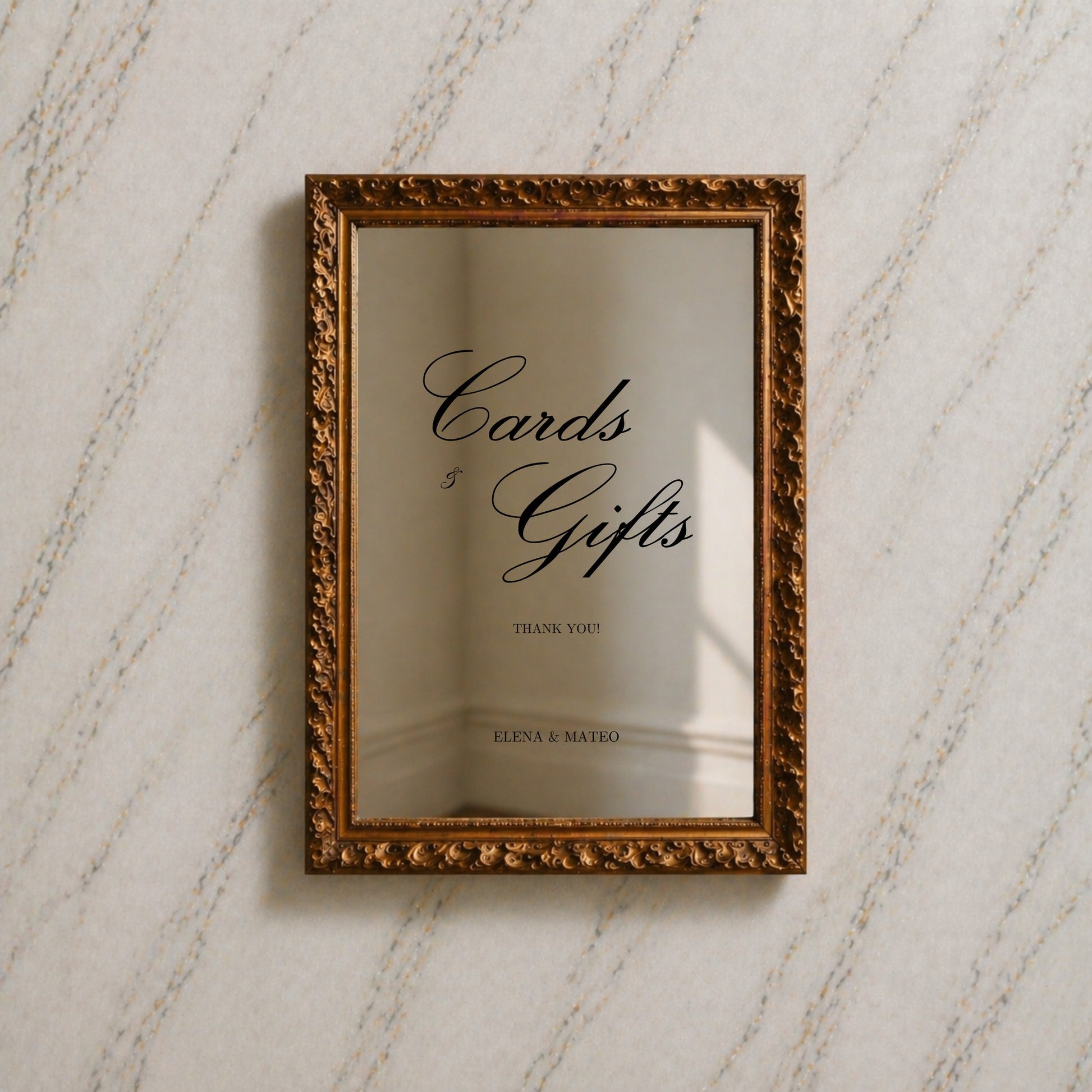 Reina Collection Decal Wedding Cards & Gifts Sign