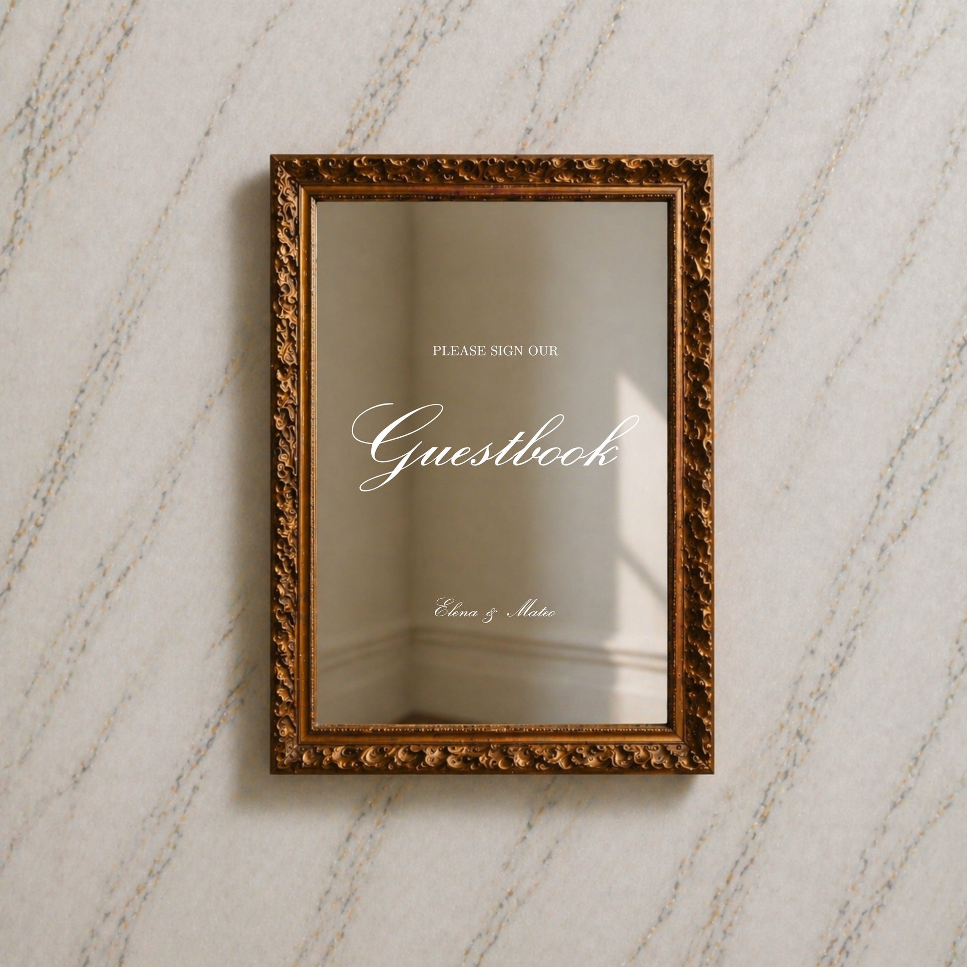 Reina Collection Decal Wedding Guestbook Sign