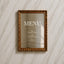 Reina Collection Decal Wedding Menu Sign