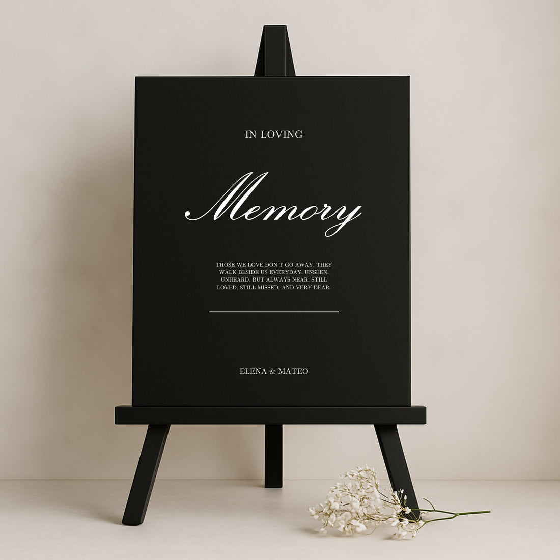 Reina Collection Gatorboard Wedding In Loving Memory Sign