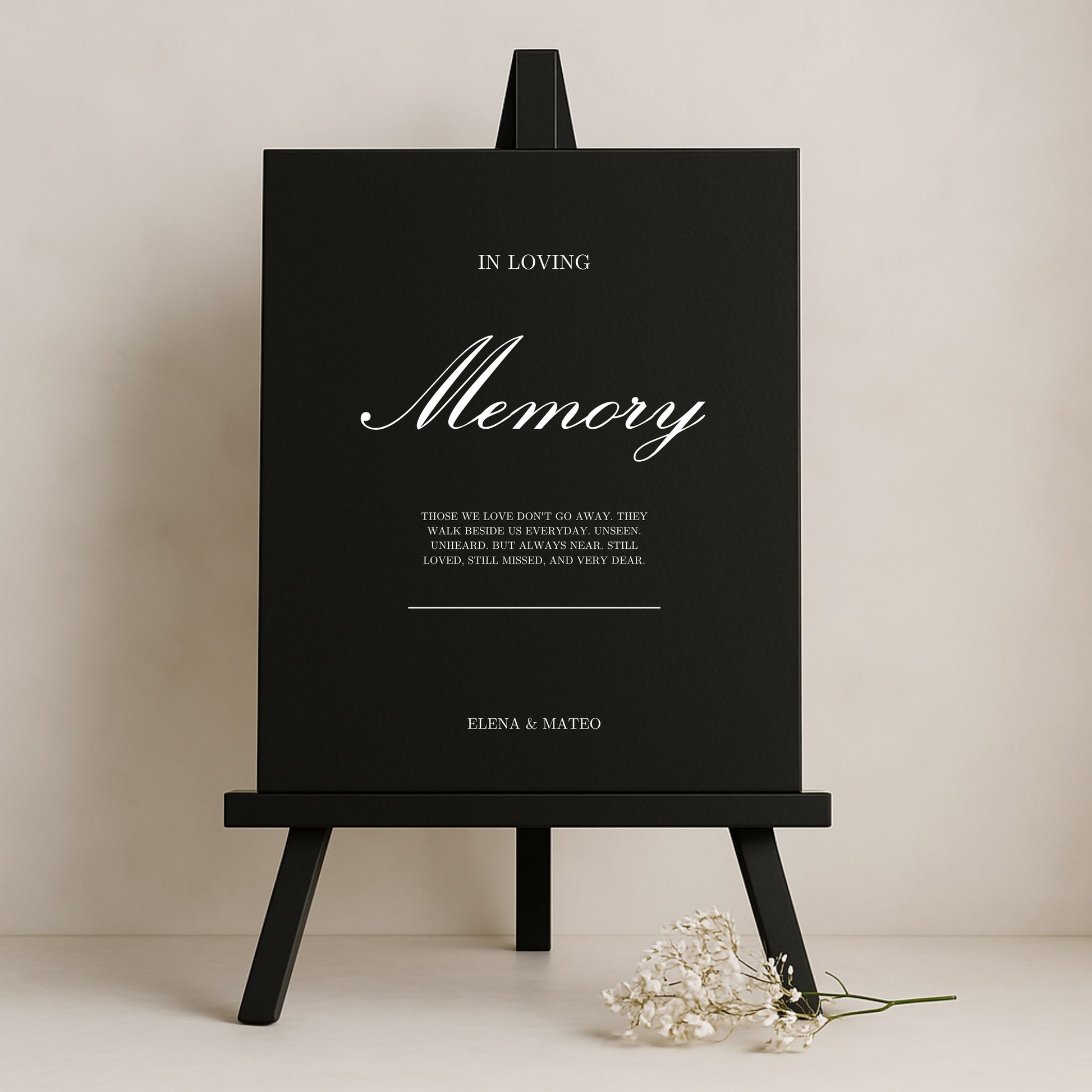 Reina Collection Gatorboard Wedding In Loving Memory Sign