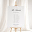 Reina Collection Gatorboard Wedding Order of Events Sign