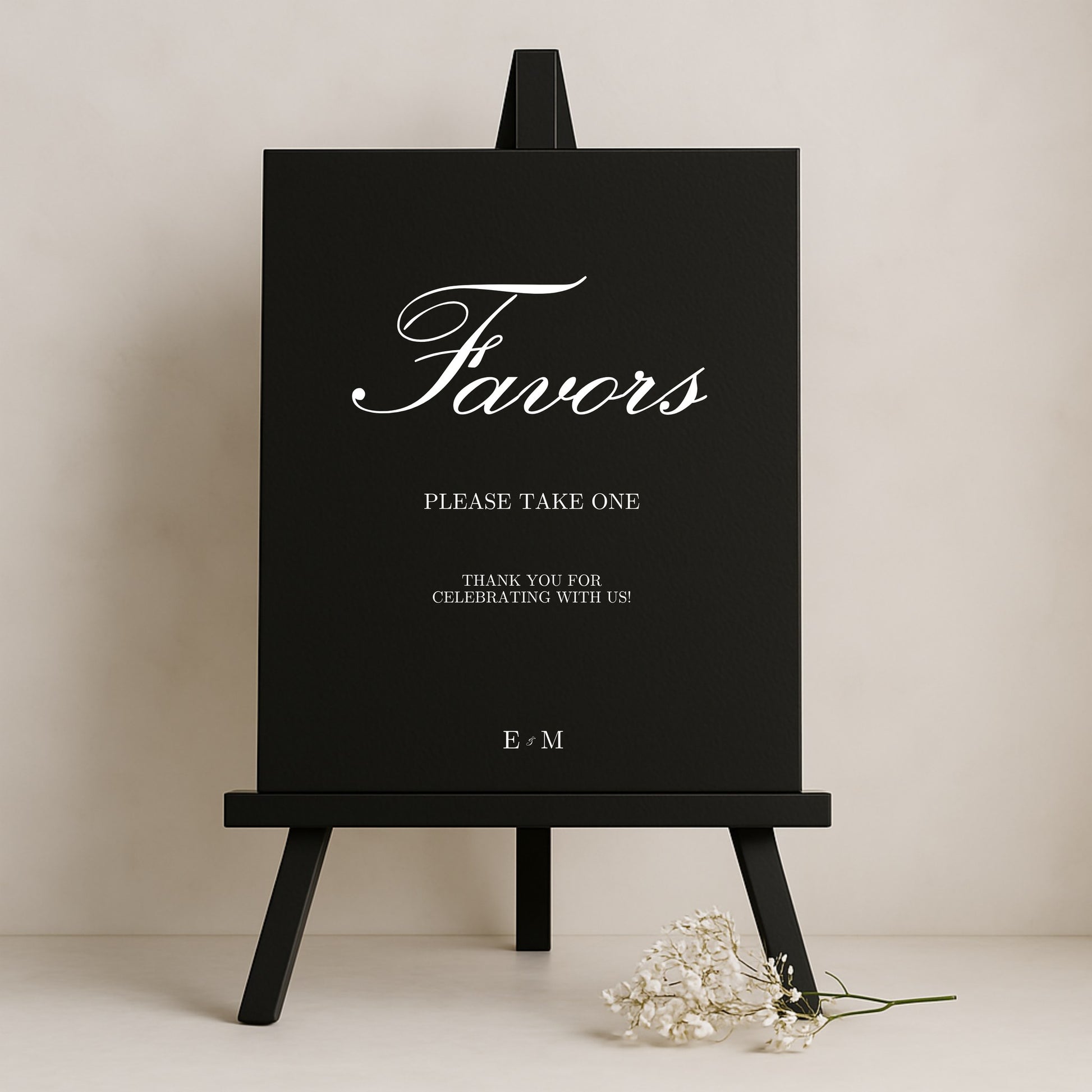 Reina Collection Gatorboard Wedding Party Favors Sign