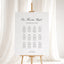 Reina Collection Gatorboard Wedding Seating Chart Sign