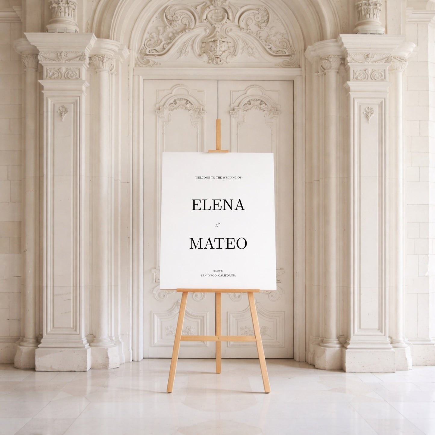 Reina Collection Gatorboard Wedding Welcome Sign