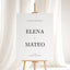 Reina Collection Gatorboard Wedding Welcome Sign