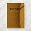 Reina Collection Gold Mirror Wedding Bar & Drinks Sign