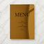 Reina Collection Gold Mirror Wedding Menu Sign