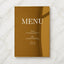 Reina Collection Gold Mirror Wedding Menu Sign