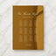 Reina Collection Gold Mirror Wedding Seating Chart Sign