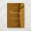 Reina Collection Gold Mirror Wedding Unplugged Ceremony Sign
