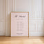 Reina Collection Poster Wedding Order of Events Sign