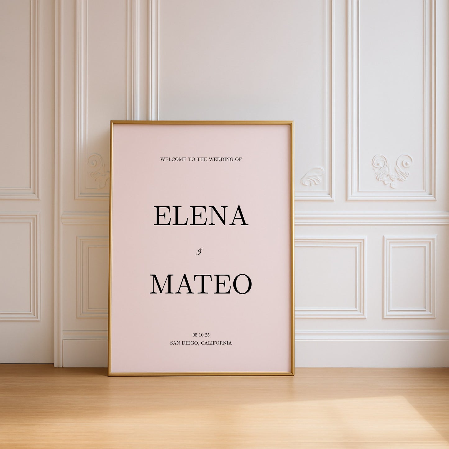 Reina Collection Poster Wedding Welcome Sign